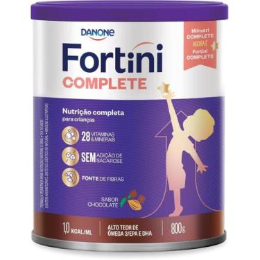Imagem de Fórmula Infantil Fortini Complete Chocolate 3 a 10 anos Danone - 800g