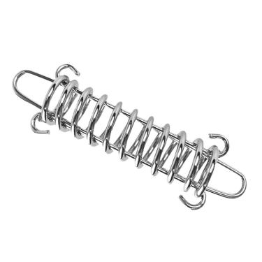 Imagem de Tenda mola fivela de aço portátil anti -afrouxamento do fivela de gancho fixo para camping ao ar livre Níquel durável níquel 3x10cm 90g