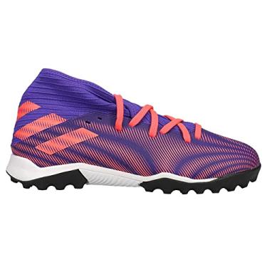 Imagem de adidas Tênis de futebol masculino Nemeziz 3 Turf, Tinta energética/rosa sinal, 13