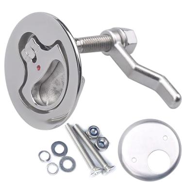 Imagem de MX Trava para câmera de barco, puxador de descarga de escotilha marinha em aço inoxidável com fixadores