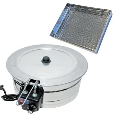 Imagem de Fritadeira Industrial Kit Tacho 10l Com Tampa E Escorredor(220)