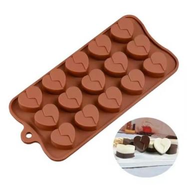 Imagem de Molde Silicone Chocolate Bombom Doce Licor Coraçao Coraçoes - LUYKE