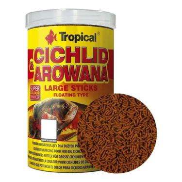 Imagem de Ração Tropical Cichlid & Arowana Tamanho Large Sticks 300g