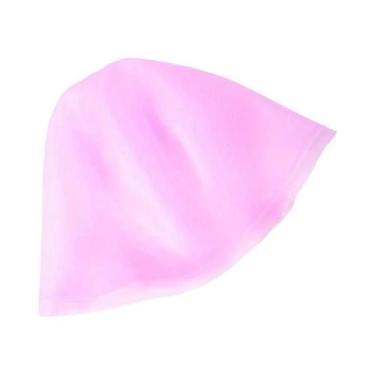 Imagem de Touca De Coloração De Cabelo De Silicone Rosa Com Agulha De Gancho Fer