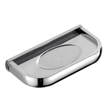 Imagem de Conjunto de acessórios de banheiro prateado - Suporte para papel higiênico, saboneteira e toalha | 5 peças, porta-sabonete