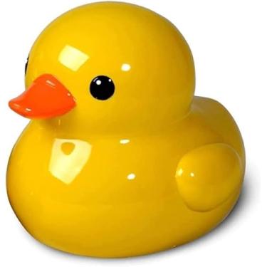 Imagem de Banco De Dinheiro Fofo Banco De Dinheiro Banco De Moedas Brinquedo Cofrinho De Pato Amarelo, Cofrinho De Resina Casais Cofrinho Para Dinheiro Um Lindo Cofrinho, M can not be opened