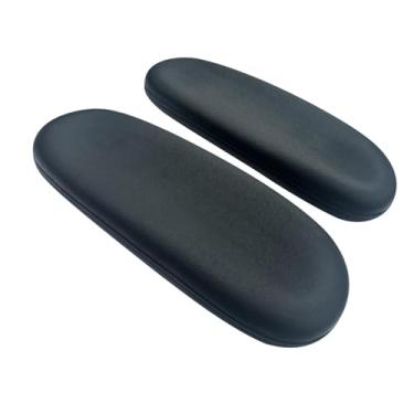 Imagem de Milageto 2 peças de almofadas de apoio de braço para cadeira de escritório, universal, fácil de instalar, resistente ao desgaste, suave, suporte para pulso,