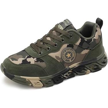 Imagem de Botas De Treinamento Ao Ar Livre Sapatos De Camuflagem Tênis Casuais Femininos Tênis Leves Acolchoados Antiderrapantes Caminhadas Montanhismo, Green, 7 UK