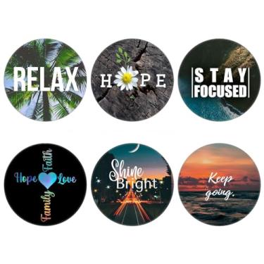 Imagem de MCRUIS Pacote Com 6 Suportes Para Celular E Smartphones, Suporte Dobrável Expansível - Hope Ralax Quote