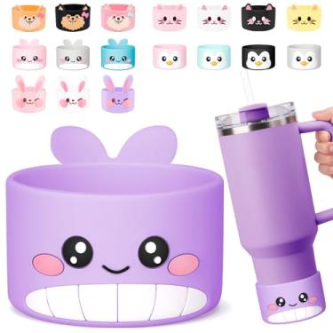 Imagem de Tizuxa Para Stanley Boot, bota de silicone de baleia fofa para copo Stanley Cup 1,134 g Quencher Adventure Tumbler, bota de garrafa de água para Stanley Iceflow 20 850.5 g, Stanley Cup Boots