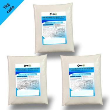 Imagem de Kit 3 Percarbonato de Sódio TIra Manchas Potente Multiuso 3kg - ANS Ag