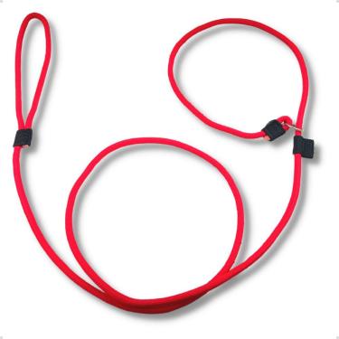 Imagem de Guia Unificada Para Cachorro De Corda 8mm Coleira Enforcador Adestramento De Cães 2 Metros Cor:vermelho