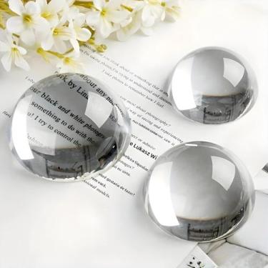 Imagem de Peso De Papel De Cristal Em Forma De Meia Bola De 40mm 60mm 100mm Cris