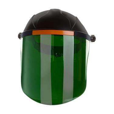 Imagem de MFMEXUL Máscara de Solda com Viseira Multifuncional para Moagem, Mineração, Extração de Madeira E Pintura Conveniente, Verde Escuro, Tamanho real