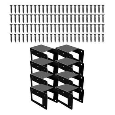 Imagem de IEUDNS Suporte para Lenha Suporte para Lenha Organizador de aço Resistente Ajustável Resistente para Lareira Interna e Externa, 8 Peças