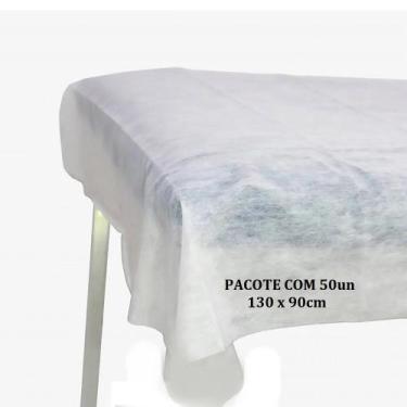 Imagem de LENÇOL HOSPITALAR DE TNT SEM ELÁSTICO 1,30x90cm 30gr CLEAN C/50un - FO