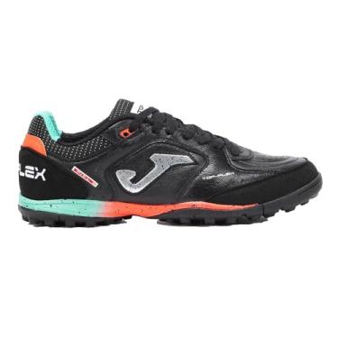 Imagem de Chuteira de Society Joma Top Flex Preto/Coral Tamanho 39