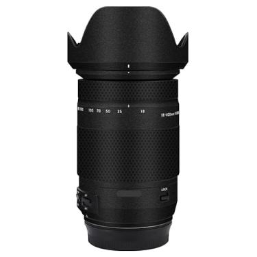 Imagem de Adesivo de lente de câmera para Tamron 18-400 mm F3.5-6.3 Di II VC HLD adequado para Canon EF-Mount Macro Coat Wraps Film Protector Vinyl Decal Skin 18 400 (preto fosco)