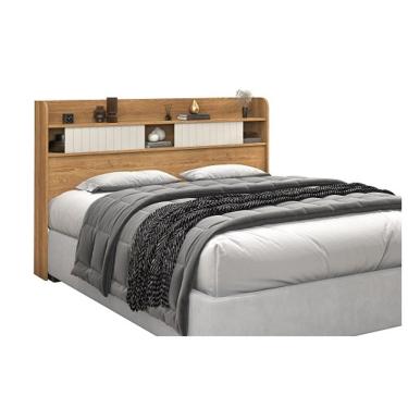 Imagem de Cabeceira Dubai Casal 1.40 Freijó/Off White - Vitamov