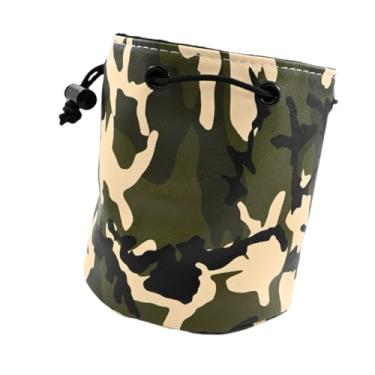 Imagem de Dynwave Bolsa de bola de golfe com cordão e fecho de trava, recipiente portátil, bolsa de armazenamento à prova d'água para coleção, academia de ginástica, Verde