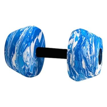 Imagem de UGPLM Halteres para exercícios aquáticos, pesos de piscina, halteres, fortalecimento da parte superior do corpo, premium, condicionamento físico em piscina, Branco Azul