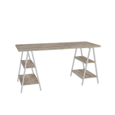 Imagem de Mesa Kuadra Cavalete 150x60x75cm Carvalho - Carvalho -