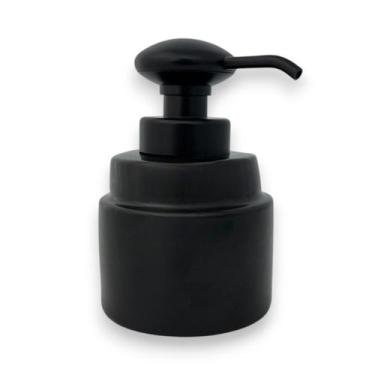 Imagem de Dispenser Saboneteira Sabonete Líquido Porcelana Preto 350ml - Luggari