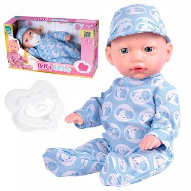 Imagem de Boneco Bebê Menino Belly Baby 32 Cm - Super Toys - Supertoys