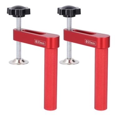 Imagem de FTVOGUE 2Pcs Bench Dog Clamp Liga de Alumínio Manual Bench Dogs Hole Clamp 20mm Rápido Mantenha Pressionada a Braçadeira para Carpintaria Tarefas Com 600lbs Pressão de Fixação
