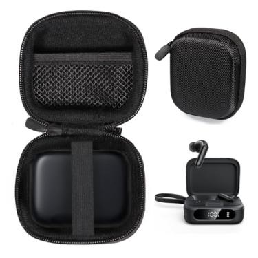 Imagem de CaseSack Capa para Soundcore P41i da Anker, fones de ouvido adaptáveis com cancelamento de ruído com carregador portátil de telefone (preto)