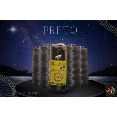 Imagem de Linha Rayza Vest Resort Grossa 015-Preto Tex 288 - Rayza Tapetes E Lin