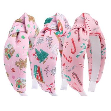 Imagem de Bandana YanJie Christmas Santa Reindeer Snowflake Women