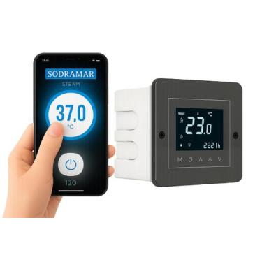 Imagem de Comando Digital Touch Wifi Para Sauna Compact Line 6 A 27KW - Sodramar