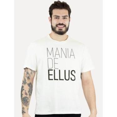 Imagem de Camiseta Ellus Masculina Mania Logo Off-WhiteA-Masculino