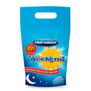 Imagem de Cloro Desinfetante p/ Piscinas HIDROAZUL Weekend 4Kg