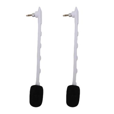 Imagem de Generic Microfone para Jogos Destacáveis de 3,5 Mm, 2PCs Plug and Play Substacting Game Mic para Reparo (Branco)