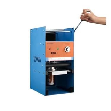 Imagem de Máquina seladora de copos comercial, máquina seladora de copos de iogurte líquido, máquina seladora de copos de papel de leite com revestimento duplo