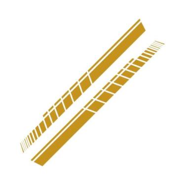 Imagem de Adesivos Universais Para Saia Lateral De Carro, 2 Peças, Filme De Vini