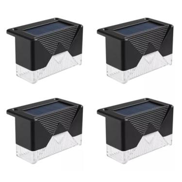 Imagem de Kit 4 Luminárias Arandelas Energia Solar com Sensor Para Área Externa - YODHE