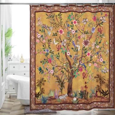 Imagem de Cortina de chuveiro WC WAH CHUN Bohemian Colorida Boho Floral