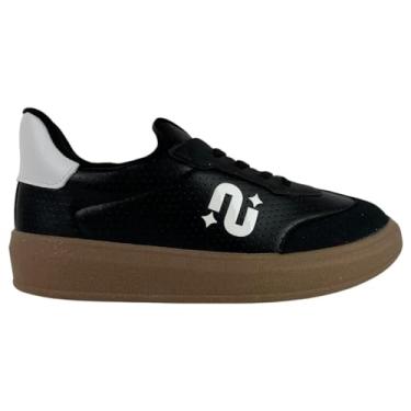 Imagem de Tênis Infantil Novopé Casual Estiloso Calce Fácil (Preto, BR, Criança de 4 a 8 anos, Numérico, 30)