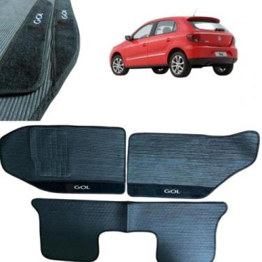 Imagem de Kit Tapete Emborrachado Gol G6 G7 2012 Até 2025 3 Peças - EcoTap