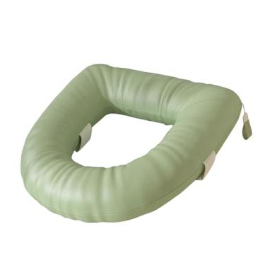 Imagem de ＫＬＫＣＭＳ Assento sanitário, à prova d'água, fácil de limpar, almofada para assento sanitário para deficientes e idosos, Luz Verde