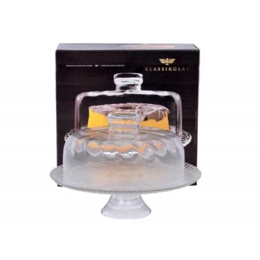 Imagem de Boleira Nizza 32cm Com Pé E Tampa De Vidro Ruvolo