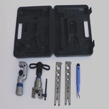 Imagem de Kit Flangeador Excêntrico Gallant com Catraca, Cortador, Escareador 1/4 A 3/4 - GLT808F