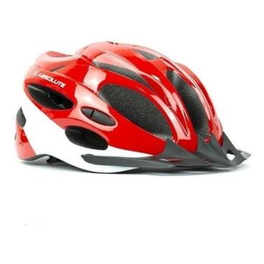 Imagem de Capacete Bike Ciclismo Absolute Nero Mtb Speed Com Pisca Led, m, Verme