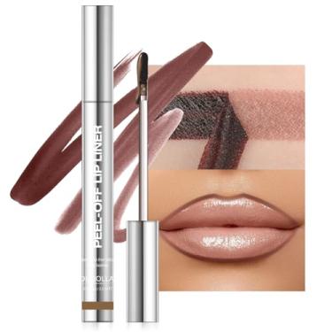 Imagem de LYBHDAFA Lip Stain Peel Off, Brown Lip Liner Stain Peel Off Tattoo Matte Lip-Ton, de longa duração, impermeável, à prova de transferência, hidratante, fácil de usar, cor altamente pigmentada para