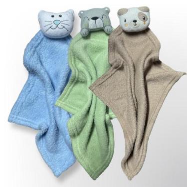 Imagem de Kit com 3 Paninho Naninha de Bebê Macia e Confortável - Jolen Baby, Me