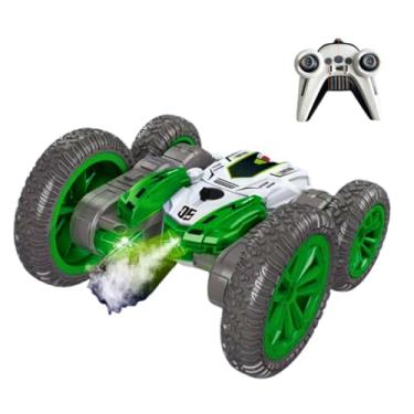 Imagem de Carro de Controle Remoto Acrobático com Luzes LED, Spray e Som, Recarregável, 360° Rotação, para Crianças 3-12 Anos