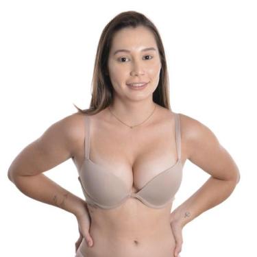 Imagem de Sutiã Copa A Aumenta Os Seios Push Up Bojo 3D Santa Passion, 44, Choco